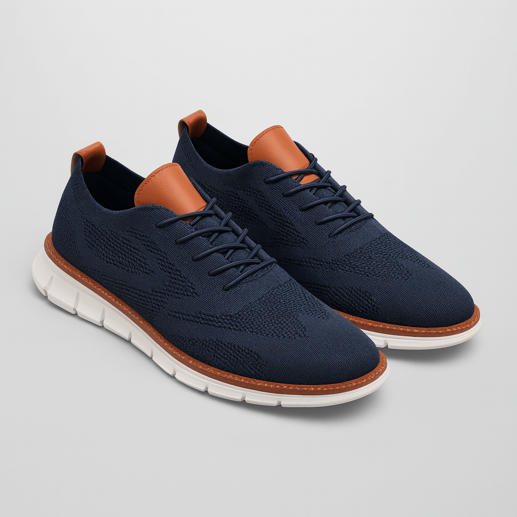 Bluzeo | Breathable classic shoes in Italian artificial leather