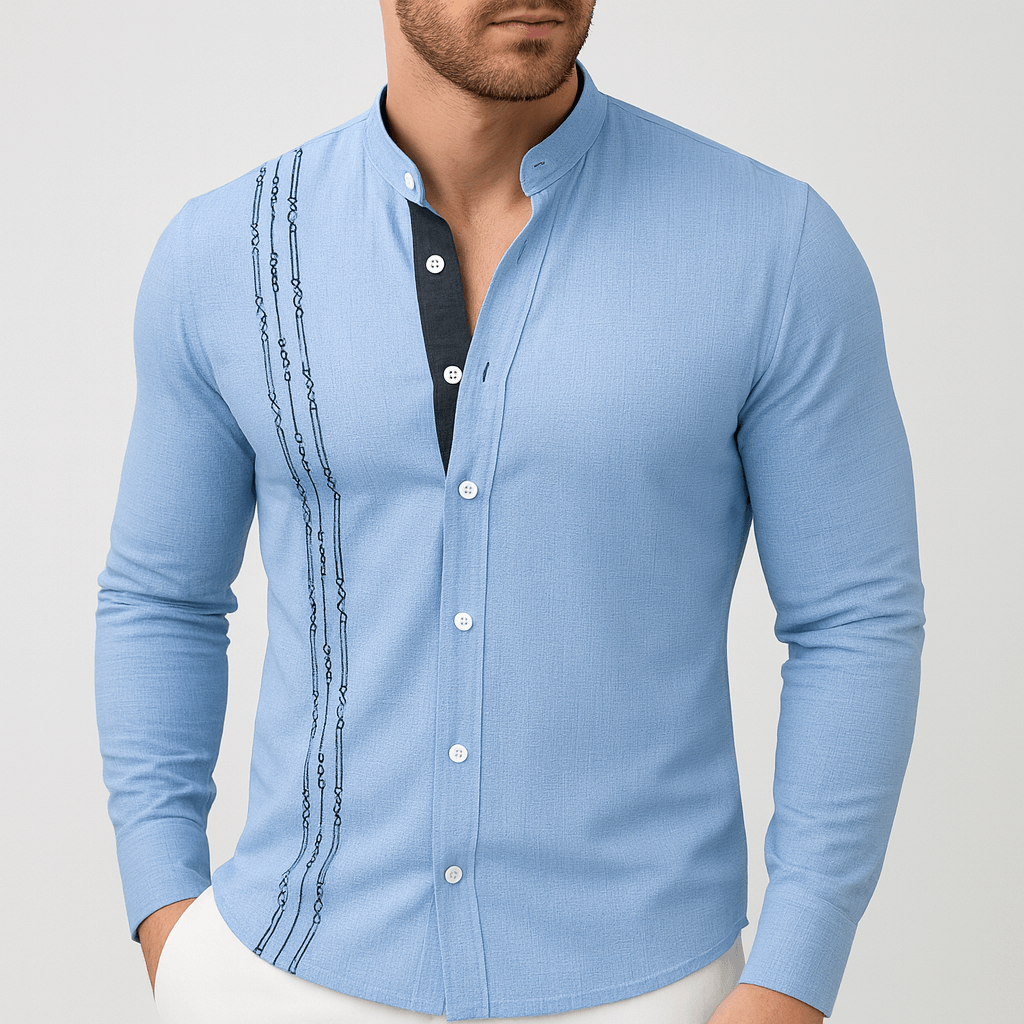 Bluzeo | Breathable fitted long sleeve shirt