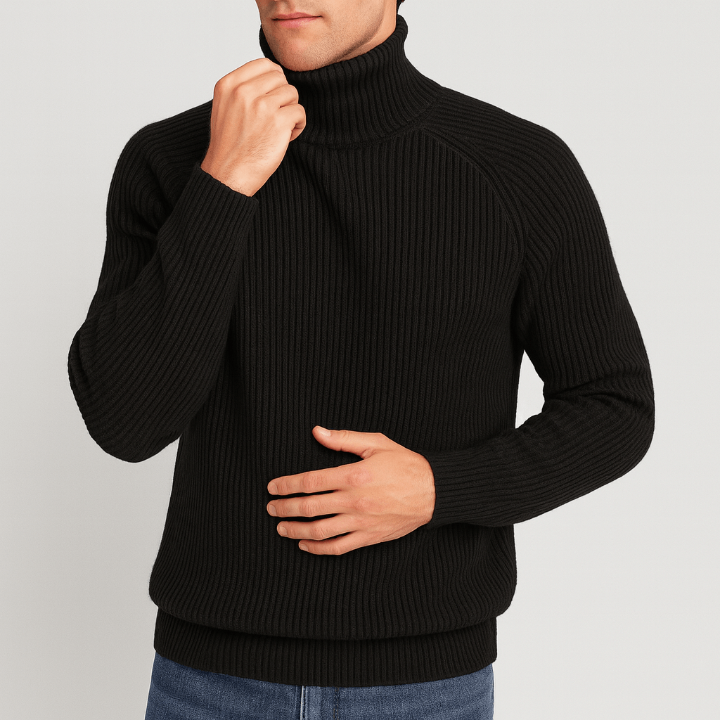 Bluzeo | Classic roll collar sweater