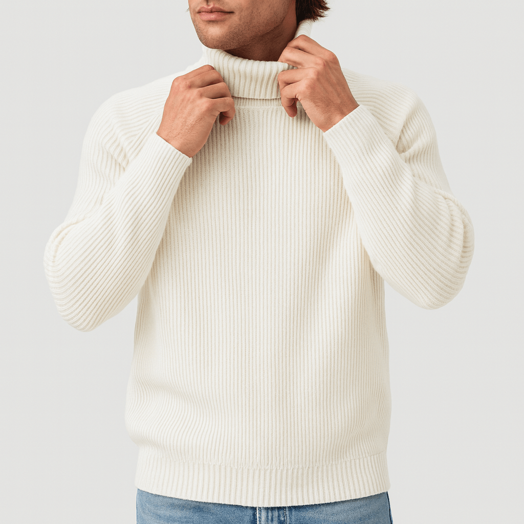 Bluzeo | Classic roll collar sweater