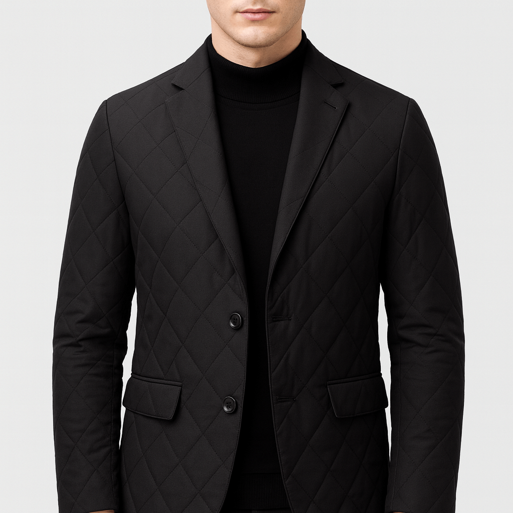 Bluzeo | Diamond pattern insulated jacket