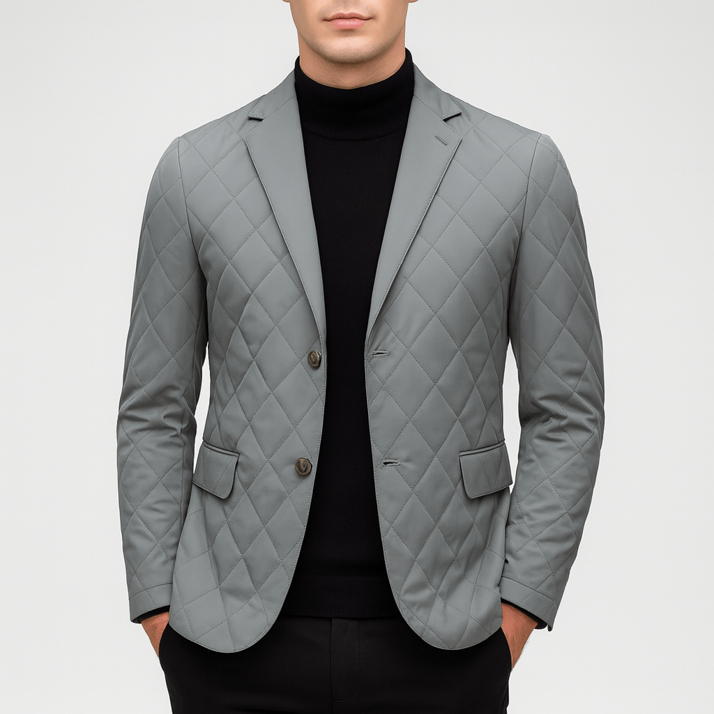 Bluzeo | Diamond pattern insulated jacket