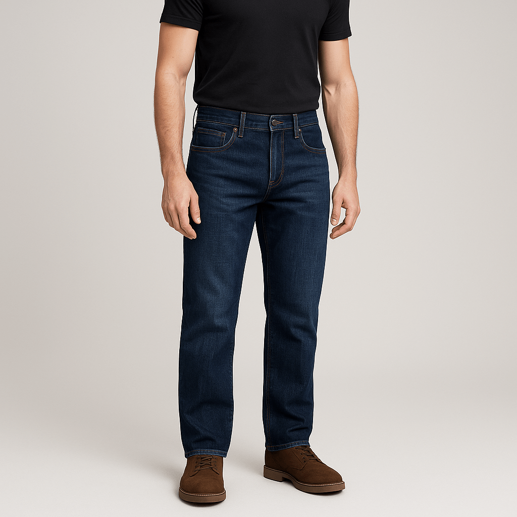 Bluzeo | Durable denim straight leg jeans