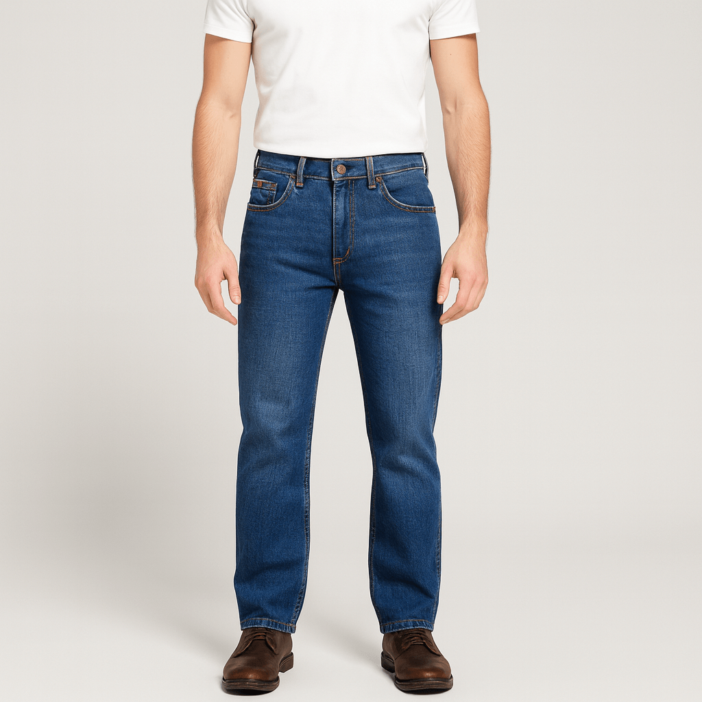 Bluzeo | Durable denim straight leg jeans