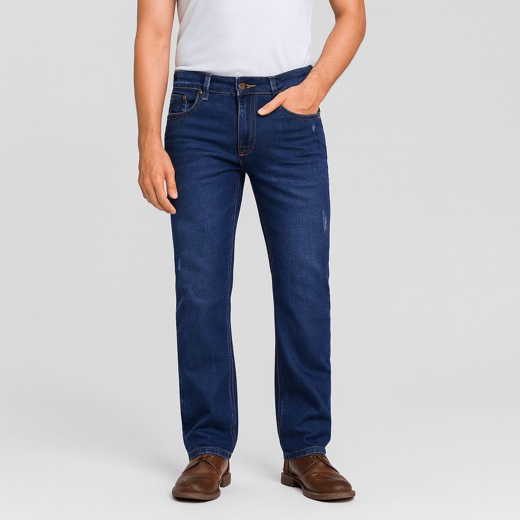 Bluzeo | Durable denim straight leg jeans