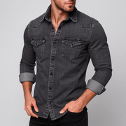 Bluzeo | Eco-friendly slim fit denim shirt