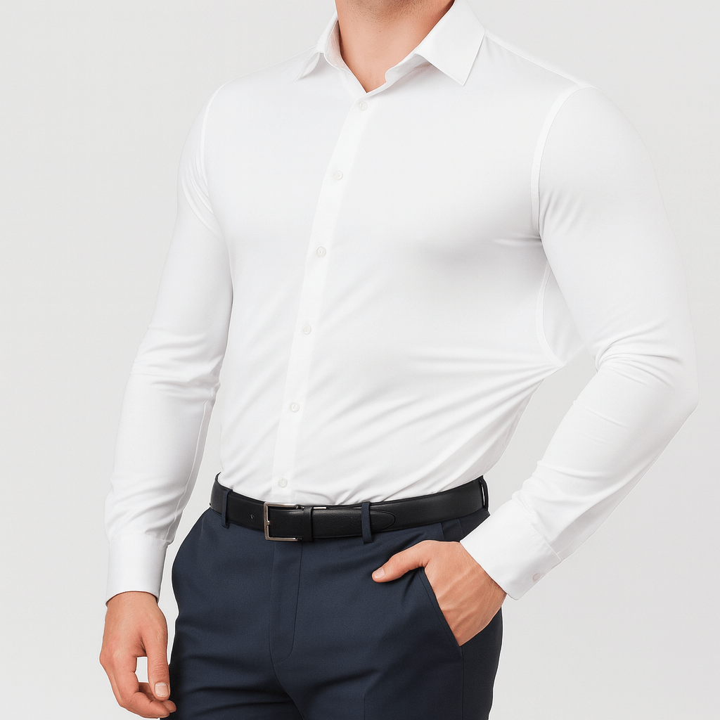 Bluzeo | Elastic classic shirt