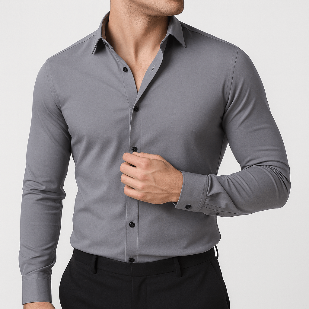 Bluzeo | Elastic classic shirt
