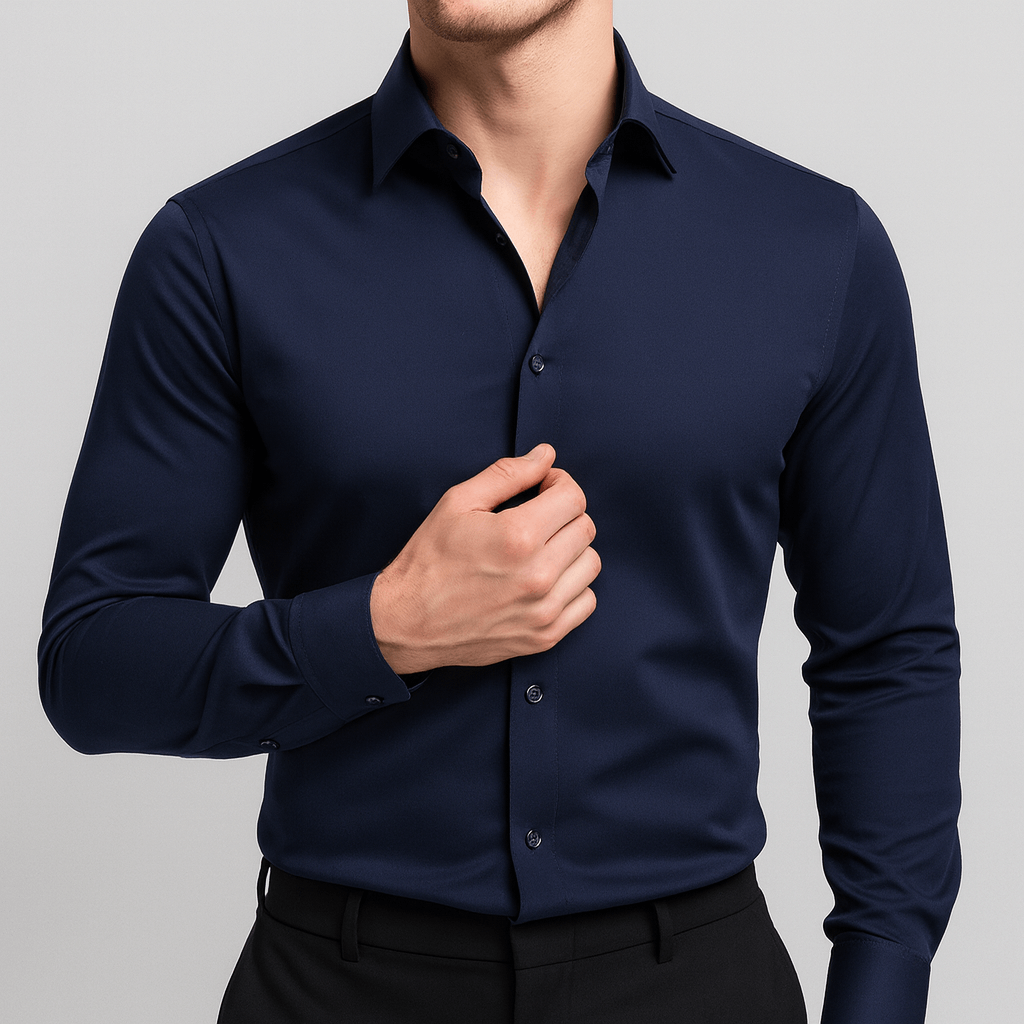 Bluzeo | Elastic classic shirt
