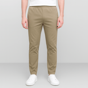 Bluzeo | Elastic waist chino trousers