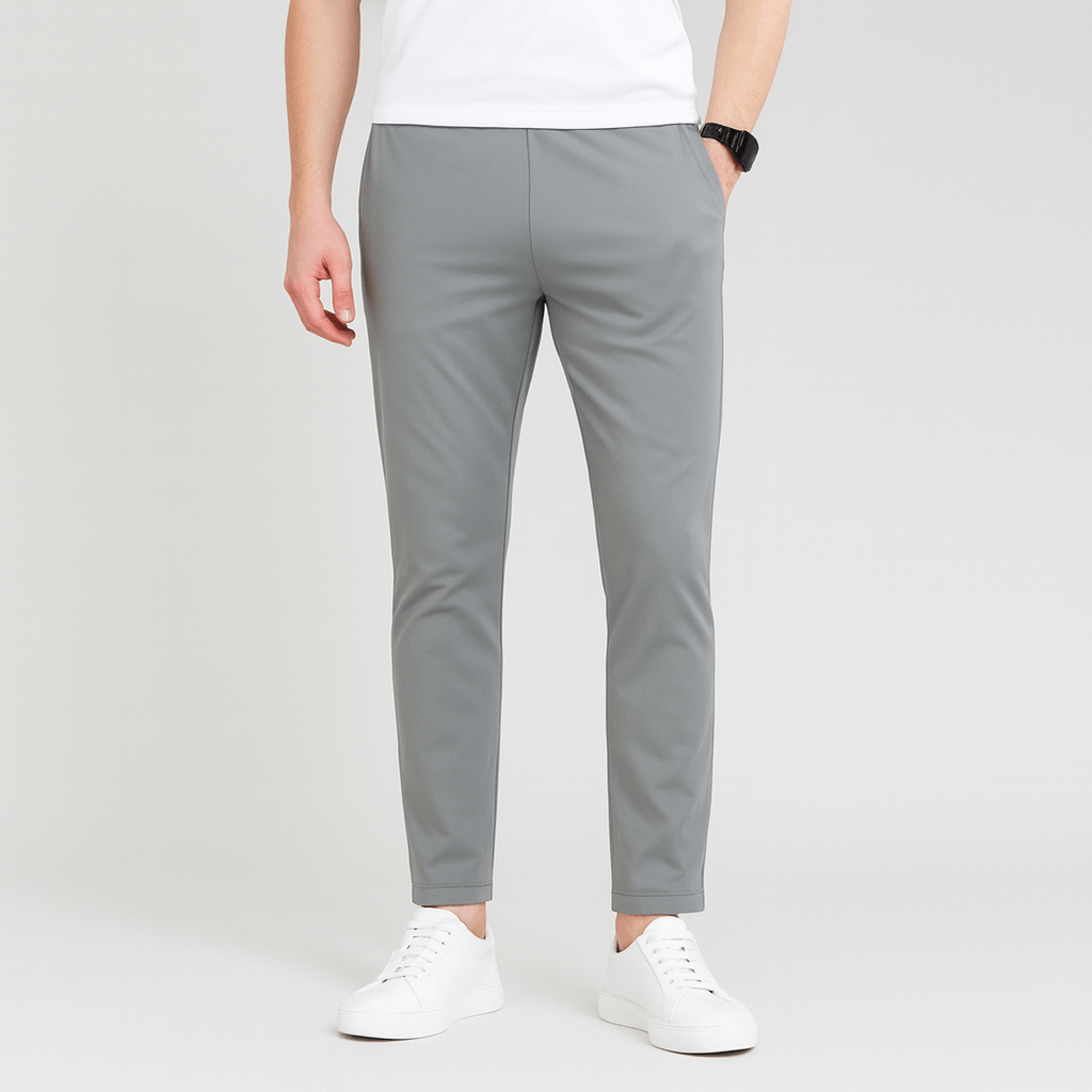 Bluzeo | Elastic waist chino trousers
