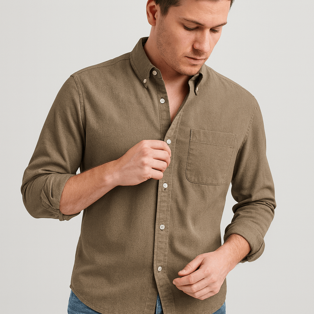 Bluzeo | Elegant collar longsleeve shirt