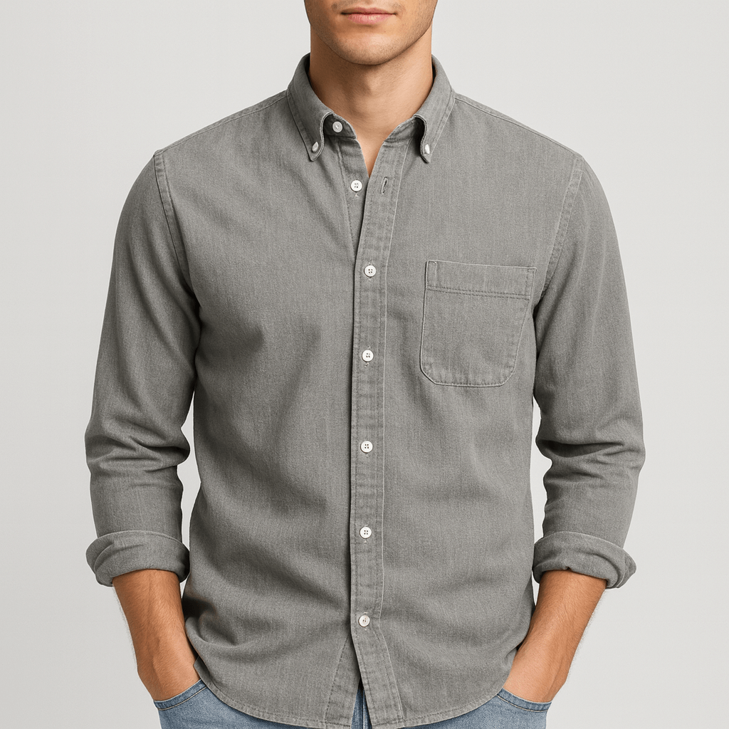 Bluzeo | Elegant collar longsleeve shirt