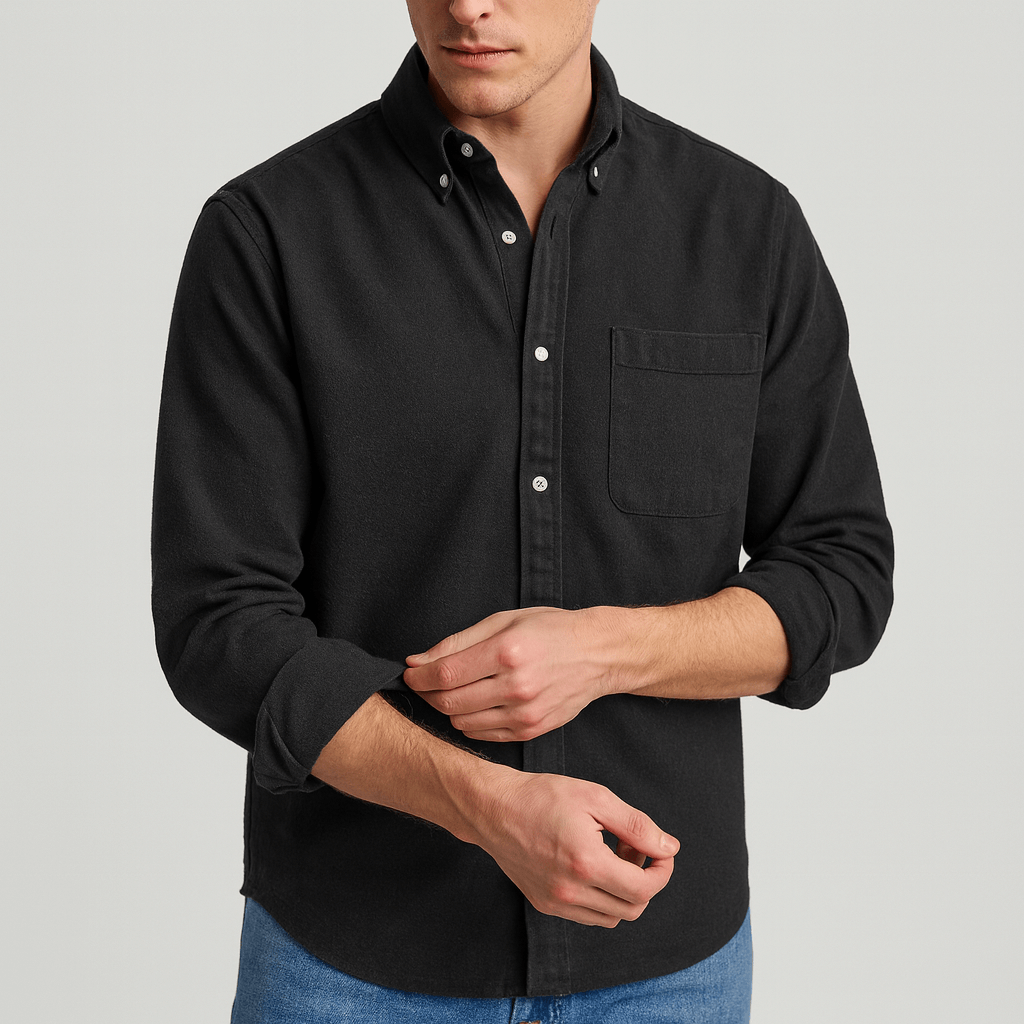 Bluzeo | Elegant collar longsleeve shirt