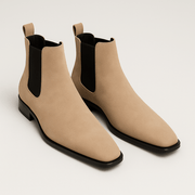 Bluzeo | Faux suede Chelsea boots