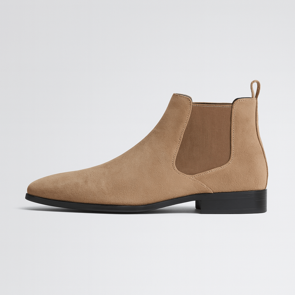 Bluzeo | Faux suede Chelsea boots