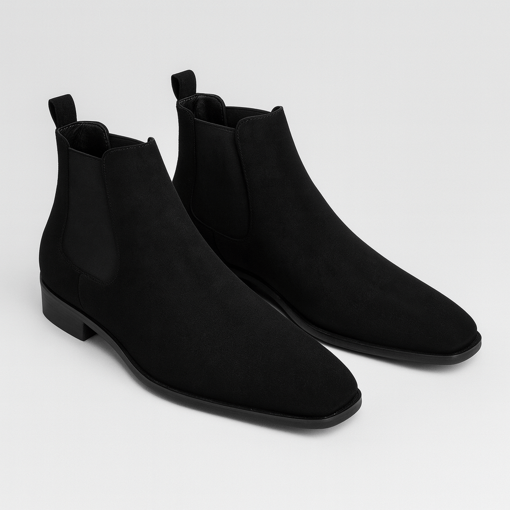 Bluzeo | Faux suede Chelsea boots