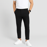 Bluzeo | Fitted trousers with elastic waistband