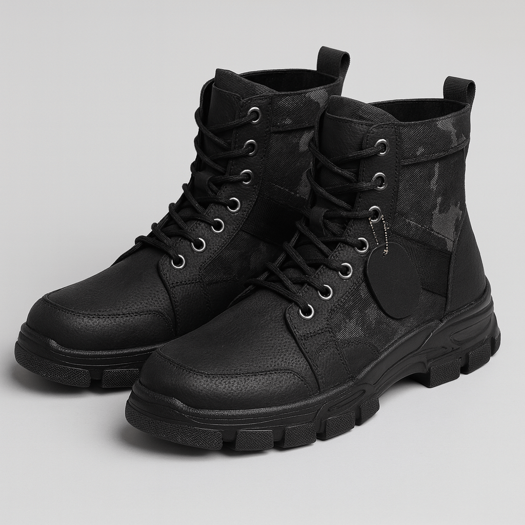 Bluzeo | Flexible camouflage ankle boots