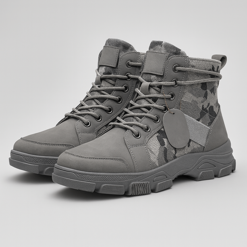 Bluzeo | Flexible camouflage ankle boots