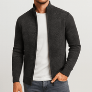 Bluzeo | Geometric thick cardigan