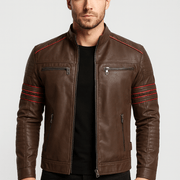 Bluzeo | High-quality leather motorcycle jacket