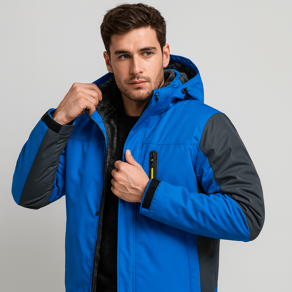 Bluzeo | Insulated winter parka with multiple pockets and protective hood