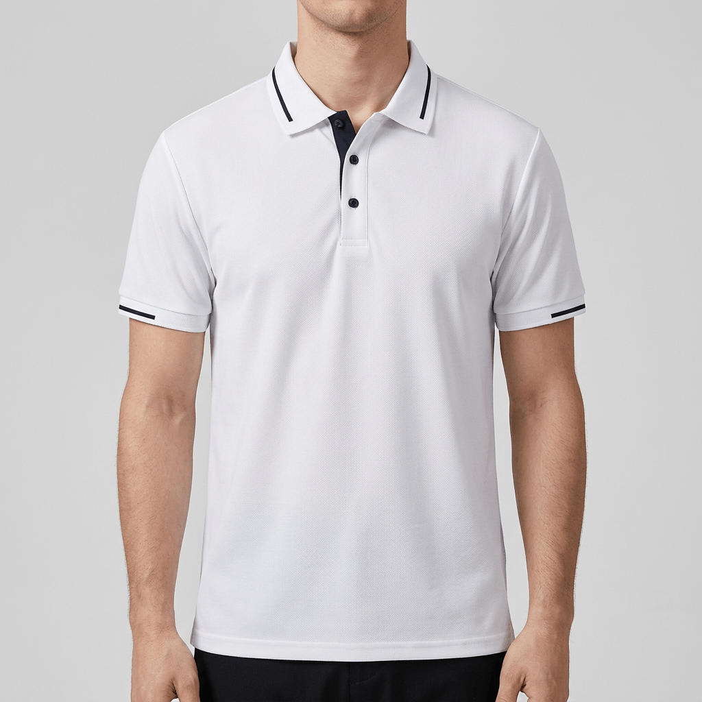 Bluzeo | Lightweight color block polo shirt