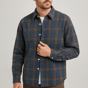 Bluzeo | Loose-fit checkered button up shirt