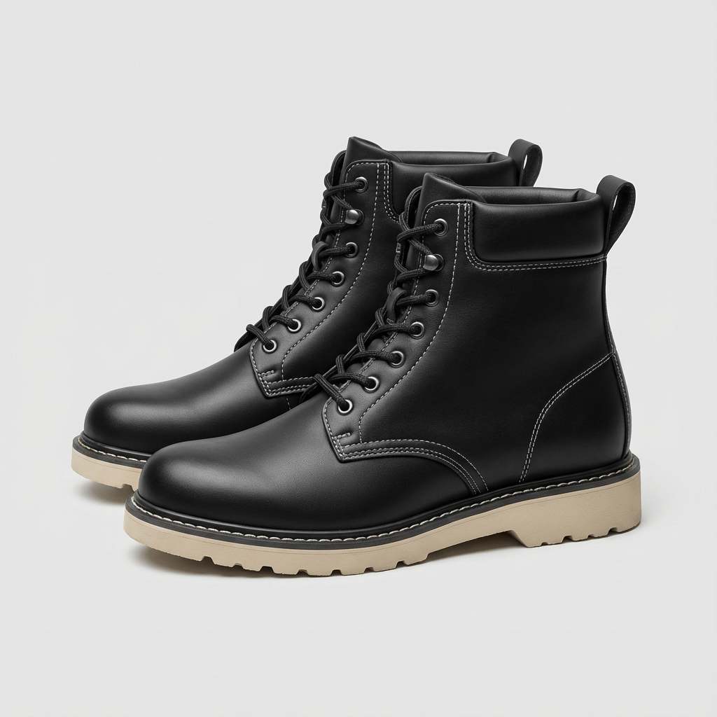 Bluzeo | Microfiber tall boots with rubber sole