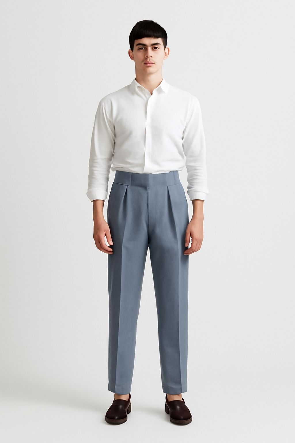 Bluzeo  | Pleated high-waist trousers
