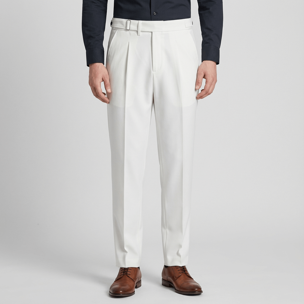 Bluzeo  | Pleated high-waist trousers