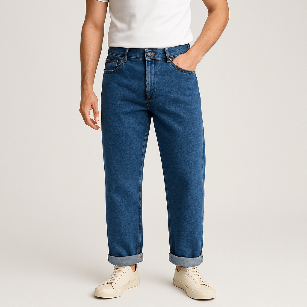 Bluzeo | Relaxed fit straight leg jeans