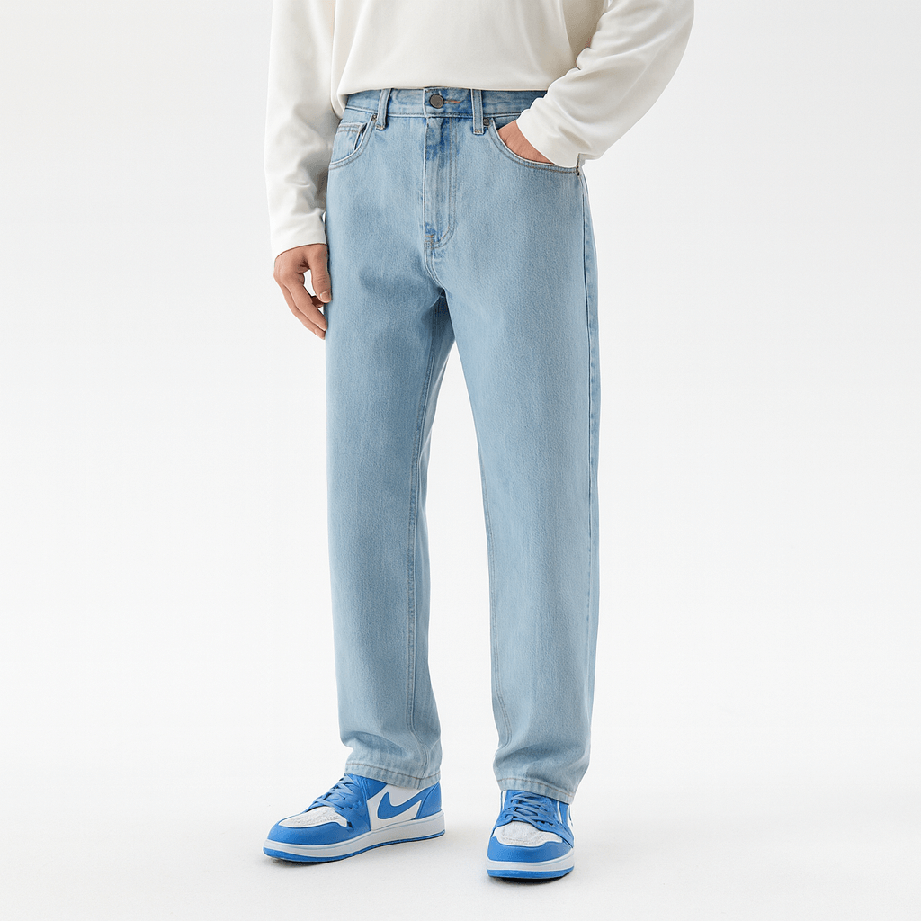 Bluzeo | Relaxed fit straight leg jeans