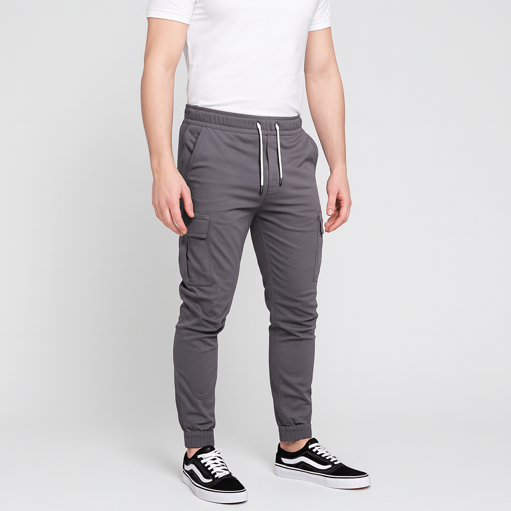 Bluzeo | Soft cargo joggers with adjustable waistband and multiple pockets
