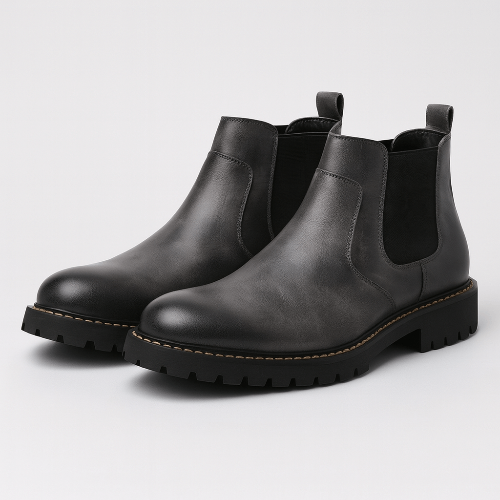 Bluzeo | Suede Chelsea boots with Non-slip Outsole