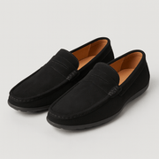 Bluzeo | Suede moccasins with padded insole