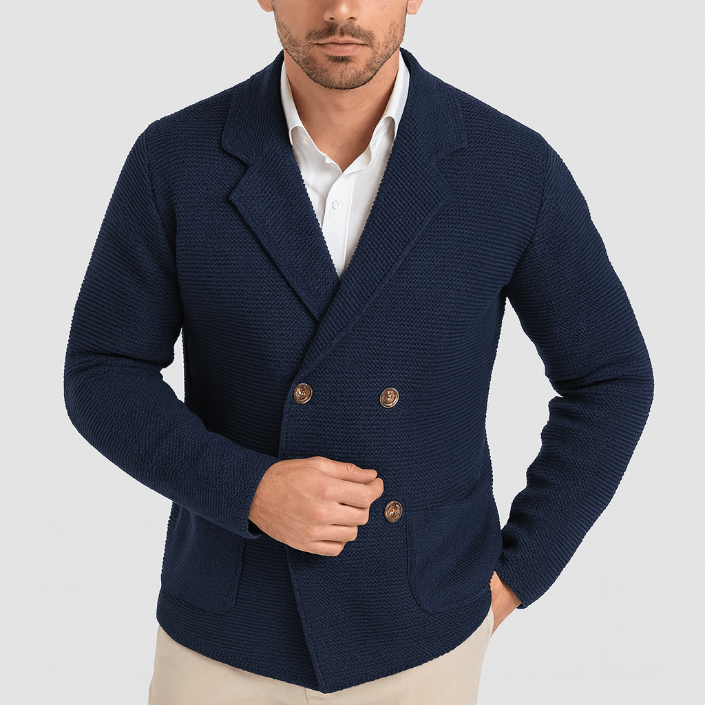 Bluzeo | Textured knit cardigan
