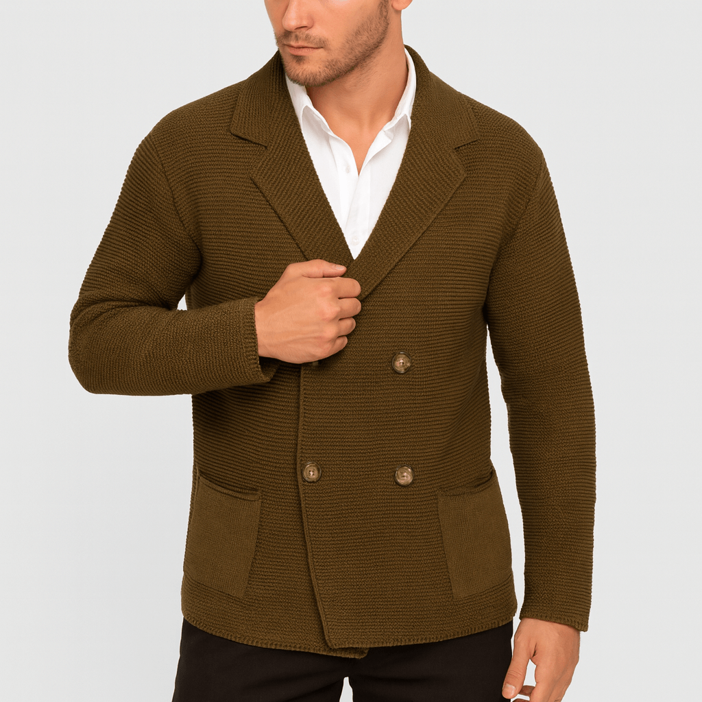 Bluzeo | Textured knit cardigan