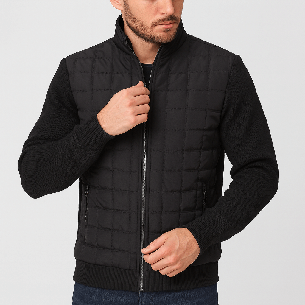 Bluzeo | Unique patchwork bomber jacket