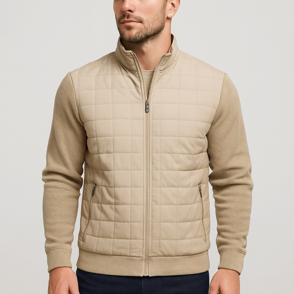 Bluzeo | Unique patchwork bomber jacket