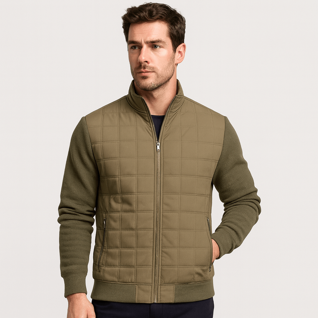 Bluzeo | Unique patchwork bomber jacket