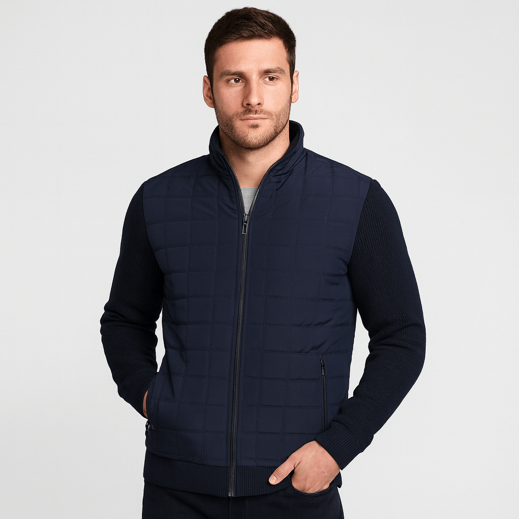 Bluzeo | Unique patchwork bomber jacket