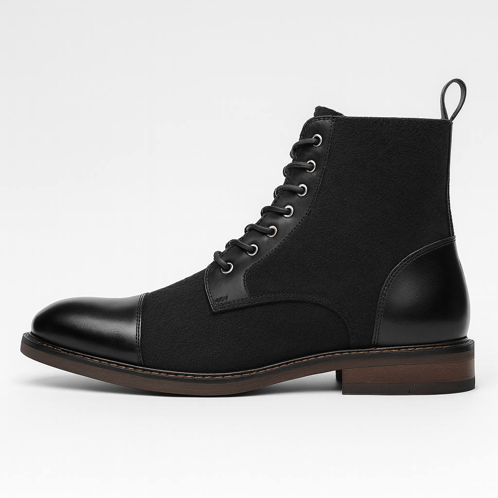 Bluzeo | Vintage black ankle boots