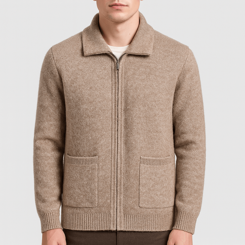 Bluzeo | Zipper cardigan sweater