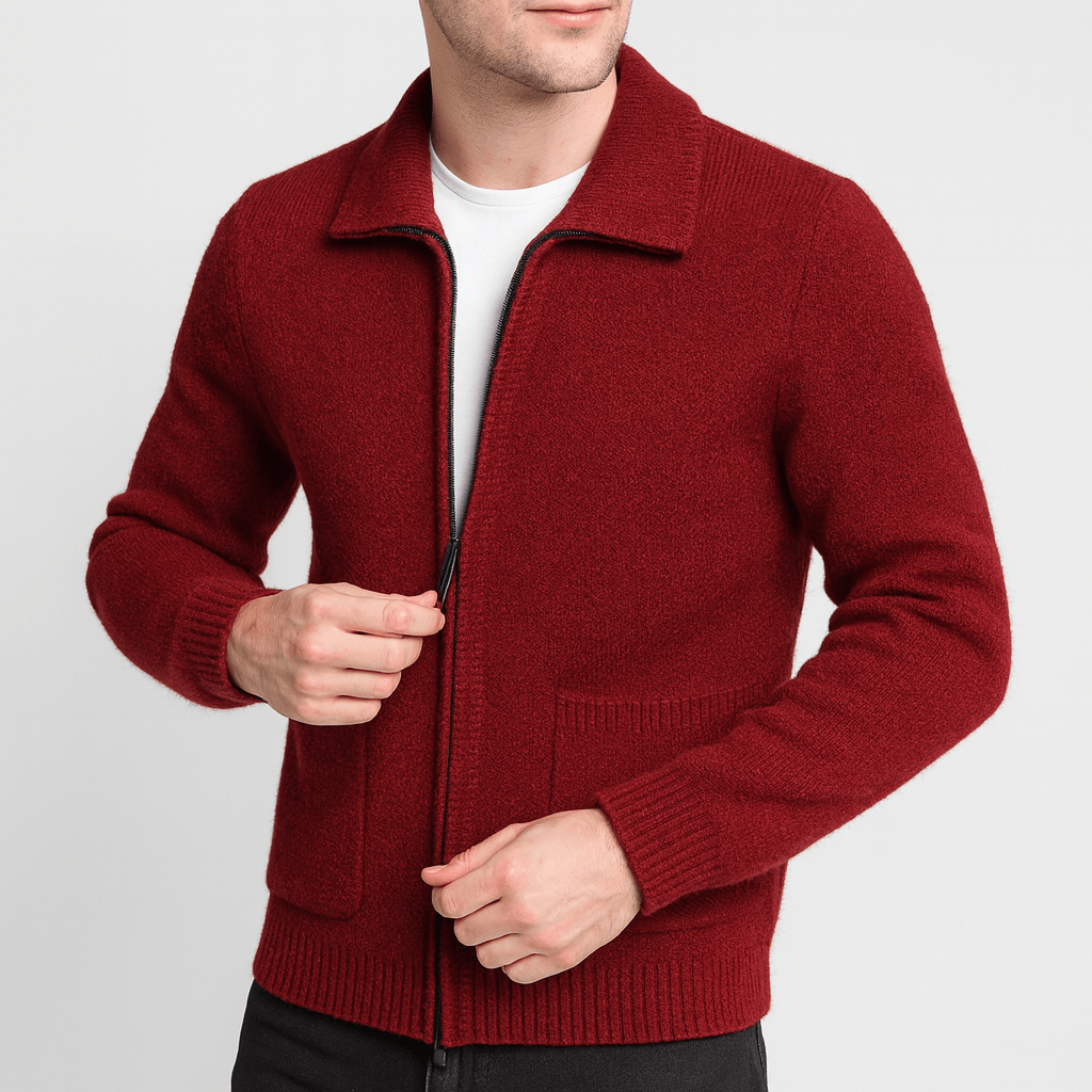 Bluzeo | Zipper cardigan sweater