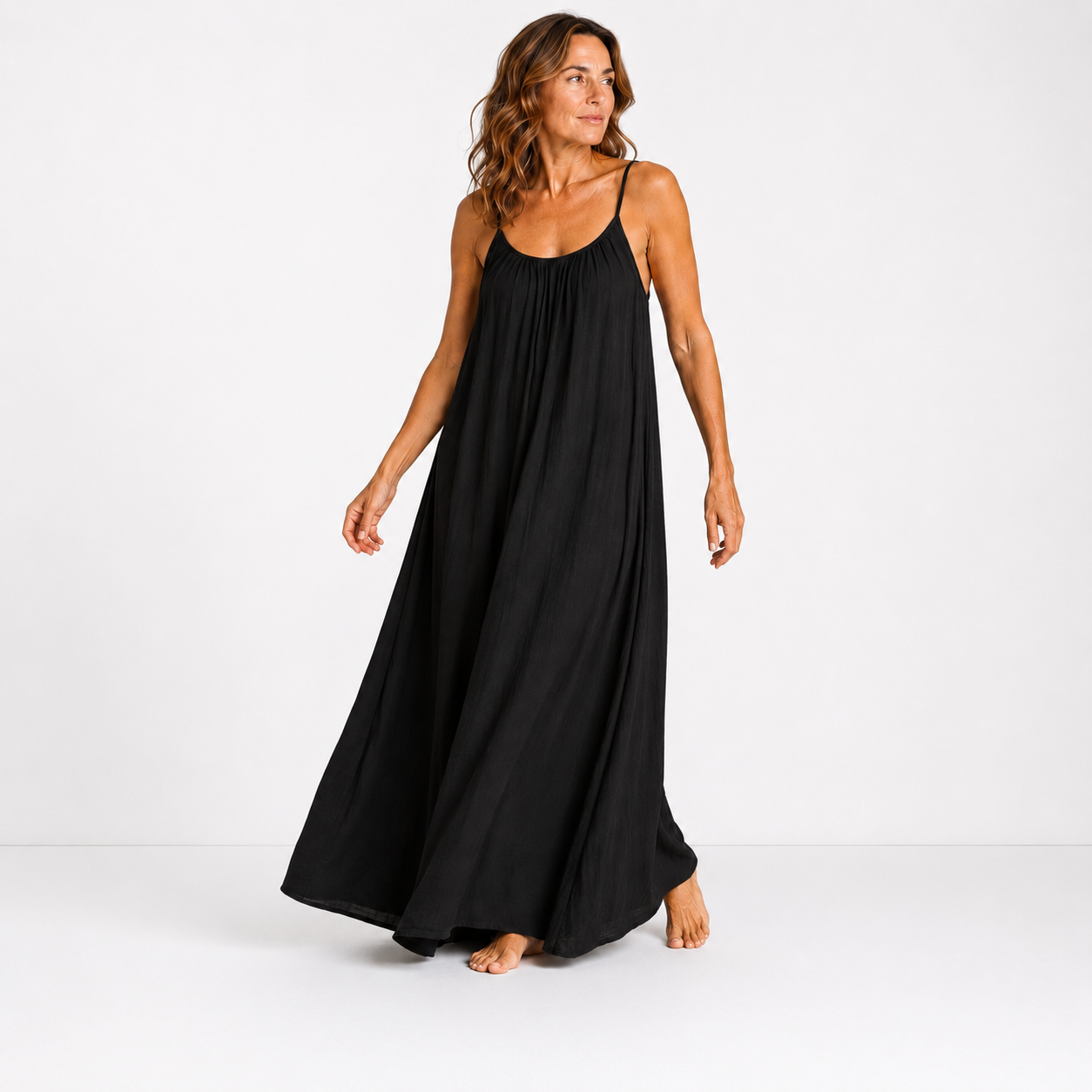 Women's Adjustable Open Back Long Maxi Dress