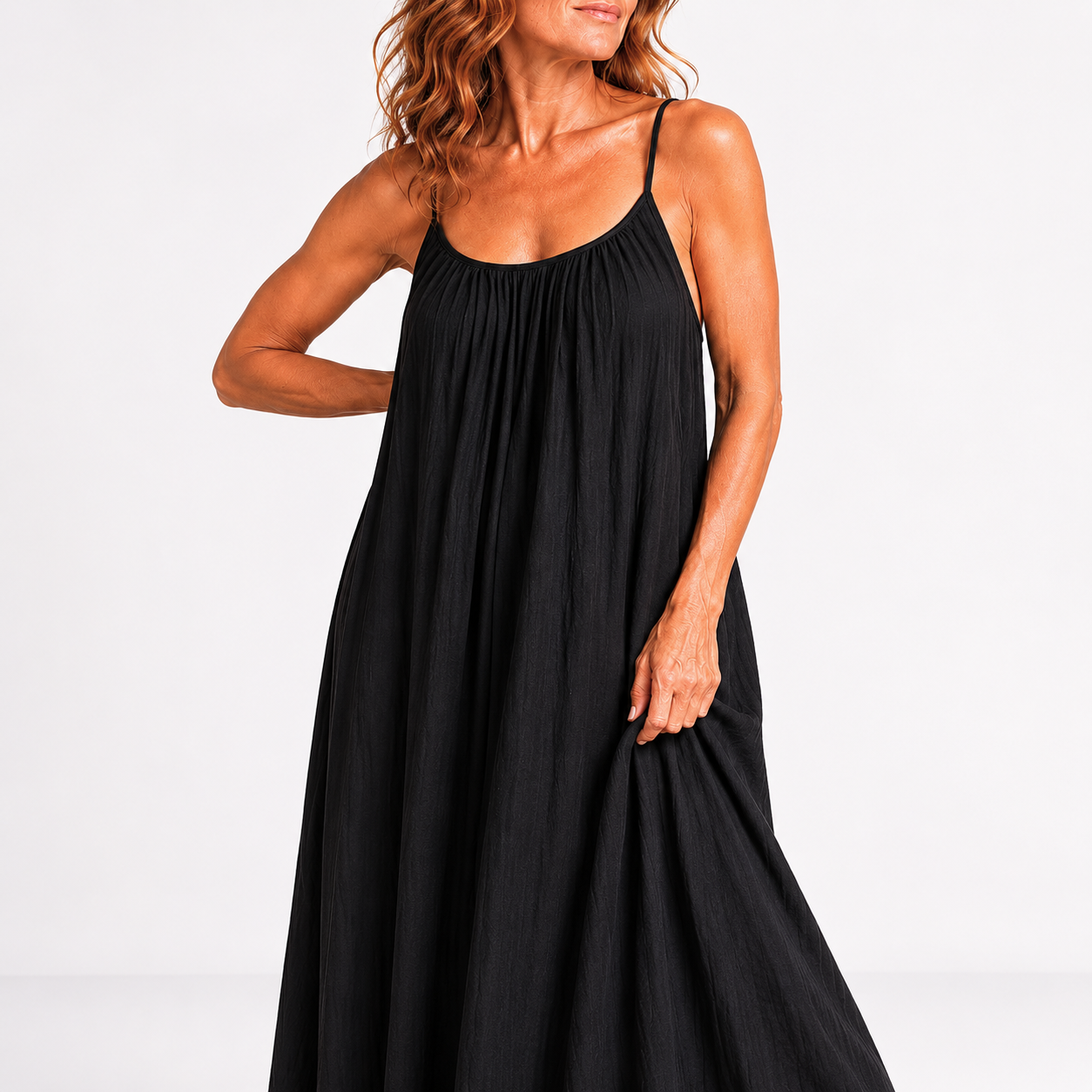 Women's Adjustable Open Back Long Maxi Dress