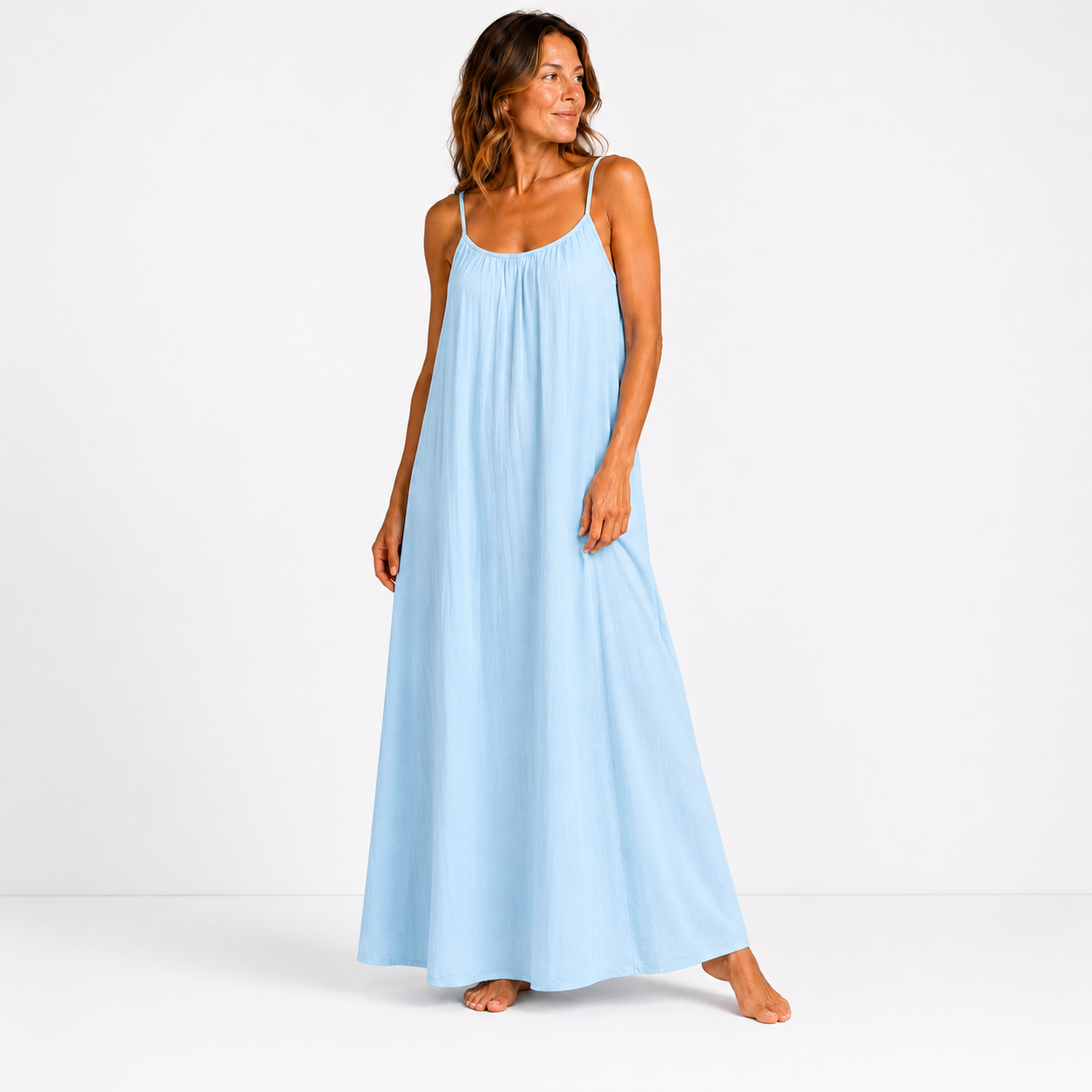Women's Adjustable Open Back Long Maxi Dress