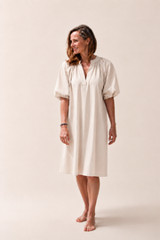 Women's Balloon Sleeve Loose Fit Summer Dress